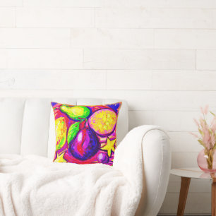 Almofada Frutas e estrelas vibrantes. Comprar Agora