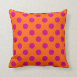 Almofada Fuchsia bolinhas em laranja<br><div class="desc">Fuchsia bolinhas em laranja</div>