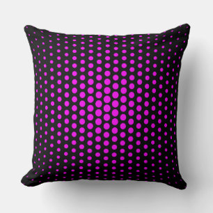 Almofada Fuchsia Techno Dots Moderno Preto