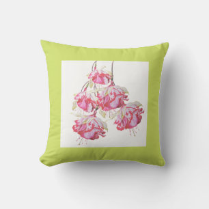 Almofada Fuchsias exóticas em um Travesseiro decorativo
