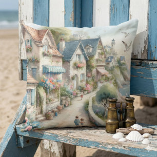 Almofada Fuga para Vila de Cottage Costeira Pastel