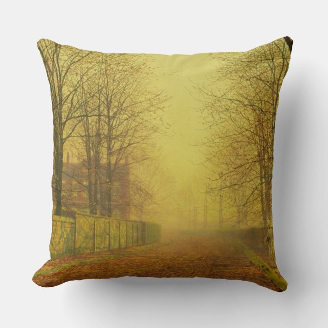 Almofada Fulgor de noite de John Atkinson Grimshaw |, (Frente)