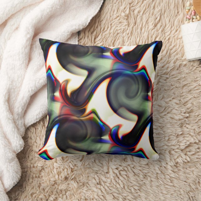 Almofada Fumos escuros ou esvaziados espiralmente com cor (Cobertor)