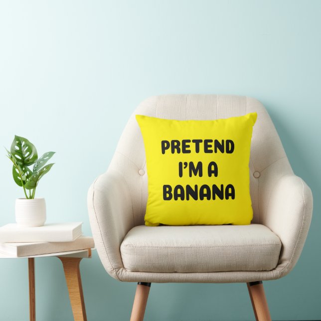 Almofada Função Halloween - Finja que sou uma Banana  (Cadeira)