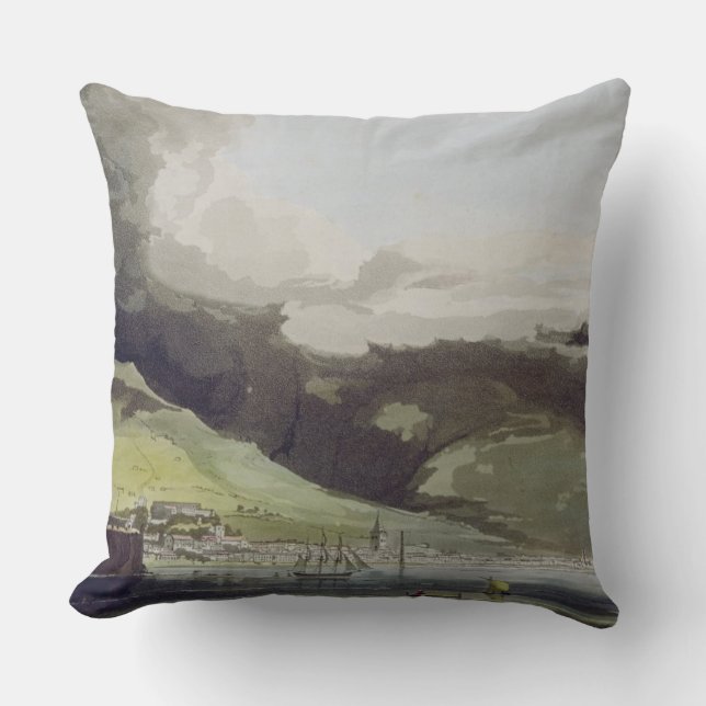 Almofada Funchall, chapeia 1 "de uma viagem a Cochinchina" (Frente)