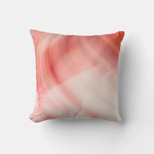 Almofada Fundo abstrato vermelho e rosa com anéis brancos