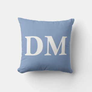 Almofada Fundo azul colorido moderno Iniciais