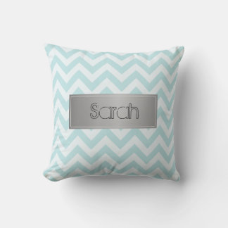 Almofada Fundo Belga, Azul E Branco, Flores Legal