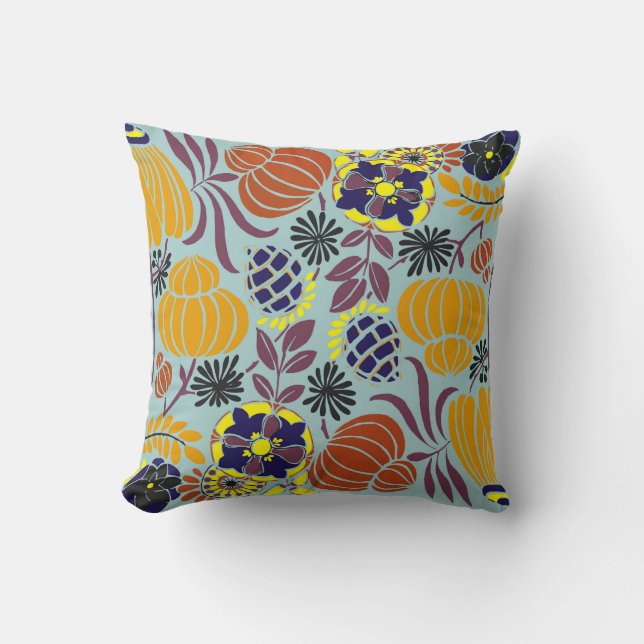 Almofada fundo de design floral (Frente)