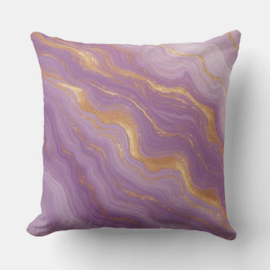 Almofada Fundo de Mármore Roxo com Veias Douradas