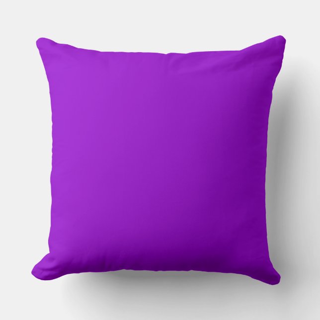 Almofada Fundo de violeta escuro sólido (Frente)