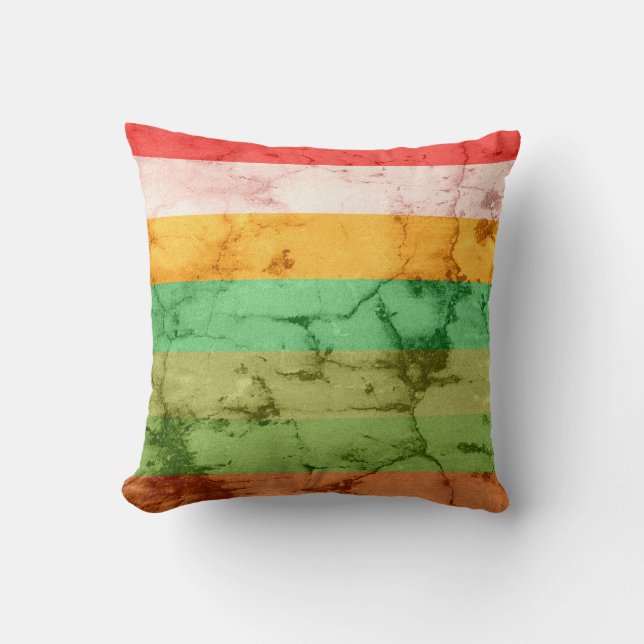 Almofada Fundo do Arco-Íris Estirpes (Frente)