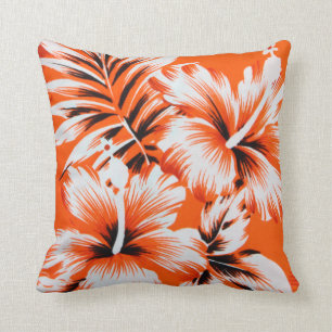 Almofada Fundo havaiano da flor do hibiscus