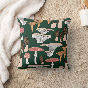 Almofada Fungi Mushroom Pattern