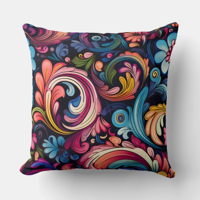 Almofada Funkadelic Floral Botânica (Frente)