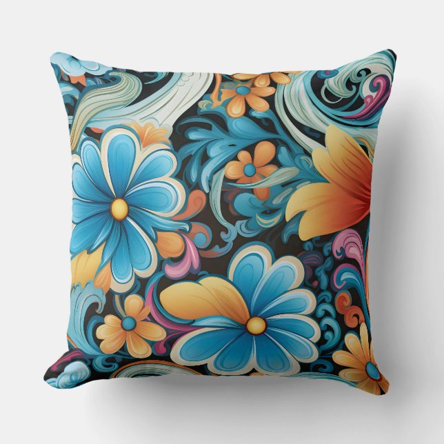 Almofada Funkadelic Floral Botânica (Frente)