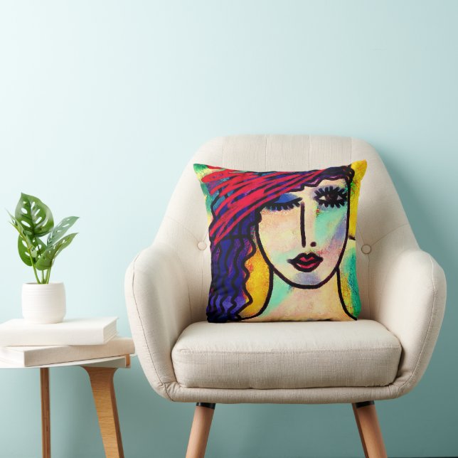 Almofada Funky Abstrato Art (Cadeira)