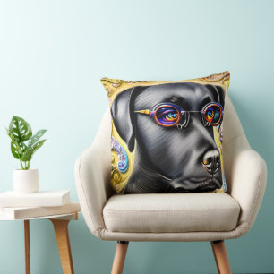 Almofada Funky Black Labrador