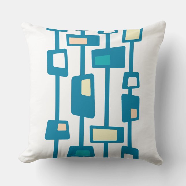 Almofada Funky Blocks Celadon Azul (Frente)