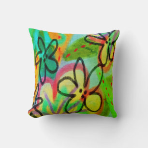 Almofada Funky Flowers Abstrato Art