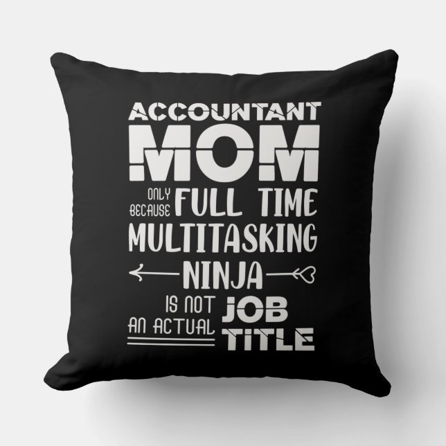 Almofada Funny Accountant Mom (Frente)