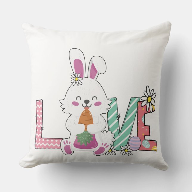 Almofada Funny Bunny Happy Easter Day (Frente)