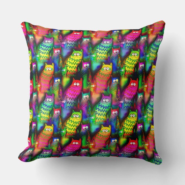 Almofada Funny Cats Pattern-54578 (Frente)
