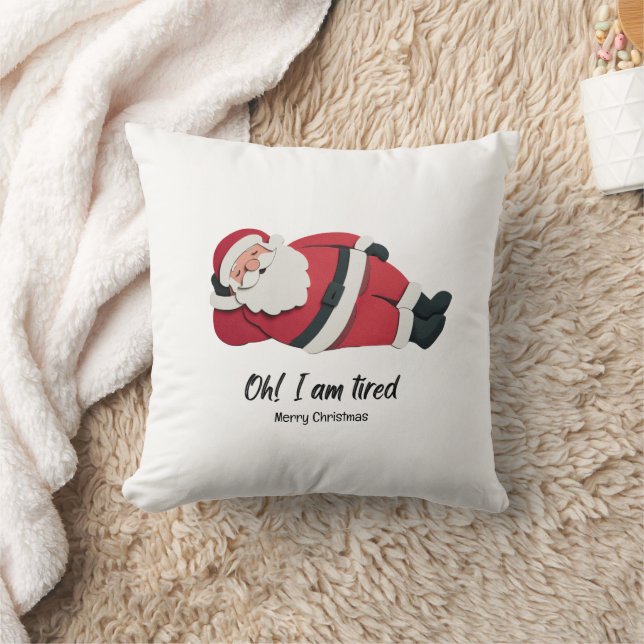 Almofada  Funny christmas throw pillow santa humorous cute (Cobertor)