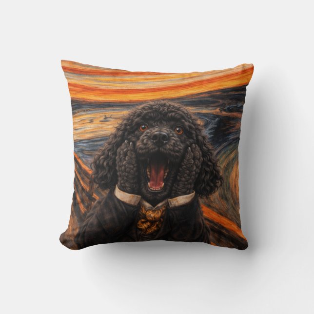 Almofada Funny Cockapoo Pillow | The Scream Dog Cushion (Frente)