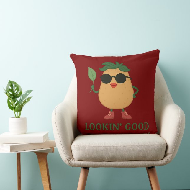 Almofada Funny Cute Potato Throw Pillow (Cadeira)