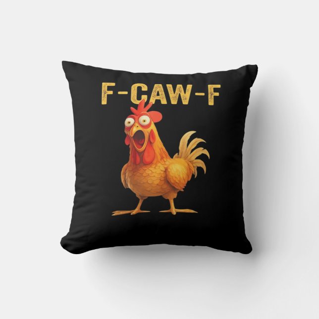 Almofada Funny F-Caw-F Chicken Creative Casual (Frente)