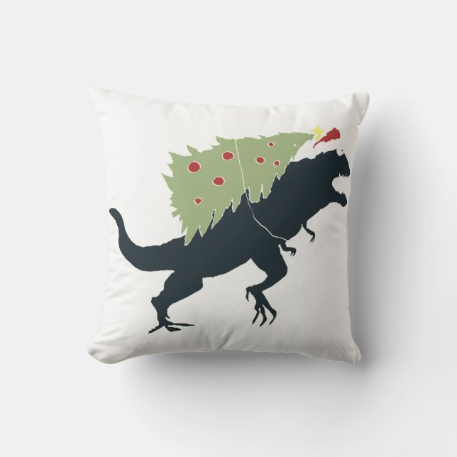 Almofada Funny Festive Dino Christmas (Frente)