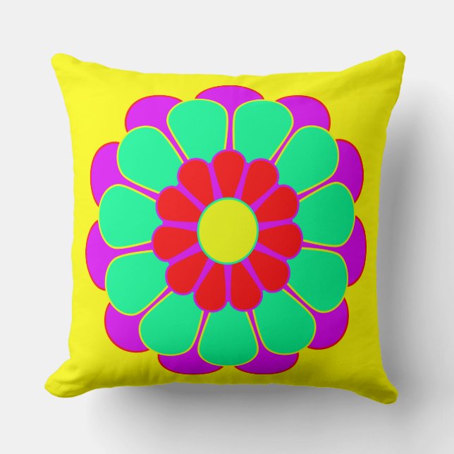 Almofada Funny Flower Power Bloom I (Frente)