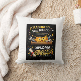 Almofada Funny Graduation Shirt – I Graduated Now What