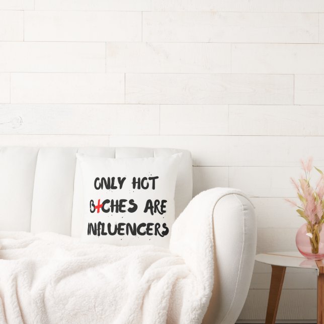 Almofada Funny Influencer Quote Pillow For Home Decor (Sofá)