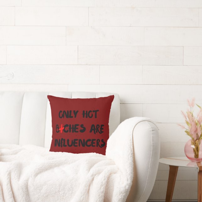 Almofada Funny Influencer Quote Pillow For Home Decor (Sofá)