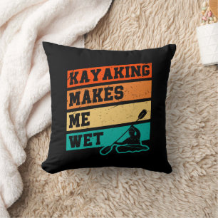 Almofada Funny Kayak Lover Kayaking Retro River Kayaker