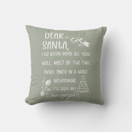 Almofada Funny Letter to Santa Christmas Xmas gifts