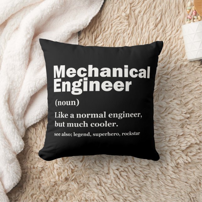 Almofada Funny Mechanical Engineer Definition Engineering (Cobertor)