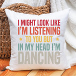 Almofada Funny Retro Vintage Salsa Dancer Birthday<br><div class="desc">Este Travesseiro decorativo apresenta um design de texto de Vintage Retro Engraçado para Salsa Dance Lovers. O melhor presente de Dançarino Salsa para o Aniversário.</div>