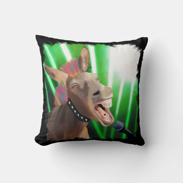 Almofada Funny Rockstar Donkey (Frente)