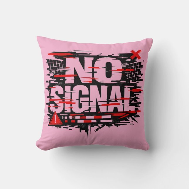 Almofada Funny Warning Throw Pillow – “Does Not Signal As I (Frente)
