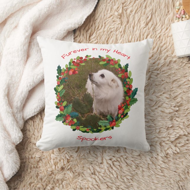 Almofada Fúria no meu coração, Modelo de Natal / Branco (Cobertor)