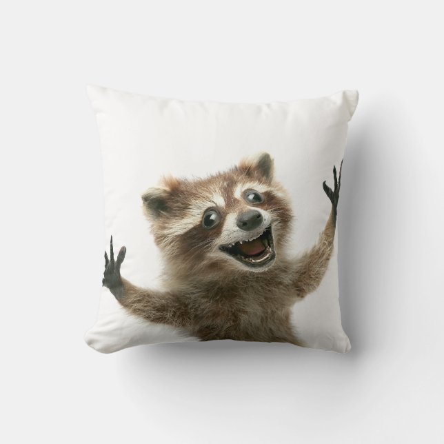 Almofada Furiously feliz snuggled com (Frente)