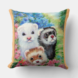 Almofada Furões e Flores