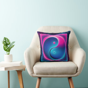 Almofada Fusão Chi: Energias Yin Yang Vibrantes