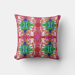 Almofada Fuschia Verde Azul Dourado Branco Floral Grandes A