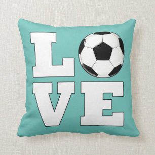 Almofada Futebol AMOR Jogador de futebol Cores personalizad