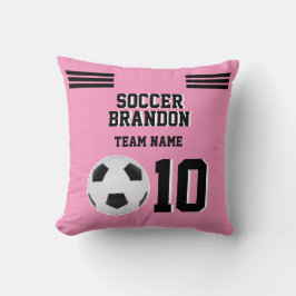 Almofada Futebol rosa-travesseiro decorativo personalizado