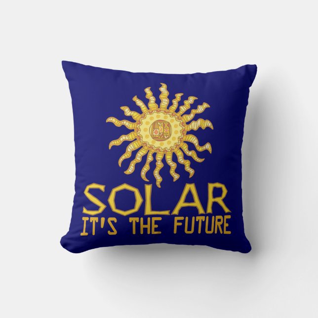 Almofada Futuro da energia solar (Frente)